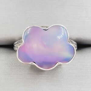 Aurora Opal Cloud 925 Sterling Silver Ring